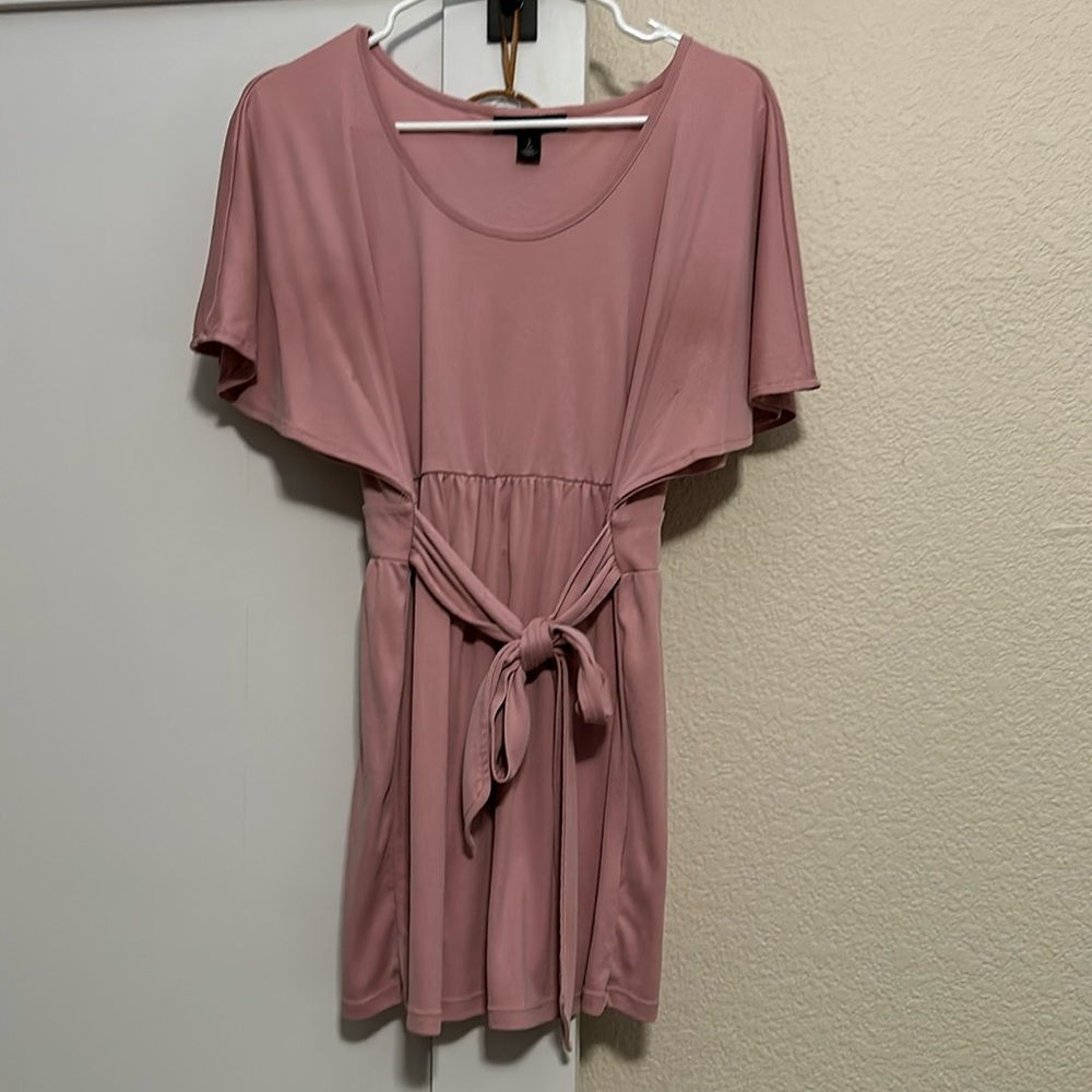 Pink Maternity tie blouse
